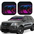 thumbnail image 1 of Fotbe Futuristic Purple Panther A、 Juego de 2 Piezas de Parasoles para Parabrisas | Bloqueador Solar para Auto | Accesorios Plegables para Protección Solar Interior-Medium, 1 of 6