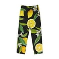 thumbnail image 4 of Balery Men'S Lemon Fruits Flowers Leaves Pants,Sleepwear Pants,Pajama Pants,Pj Bottoms Drawstring And Pockets-Small, 4 of 9
