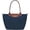 Dark blue, variant on Women's Nylon Tote Bag, Large Capacity Waterproof Shoulder Bags, Spacious Handbag with Metal Zipper & Compartments