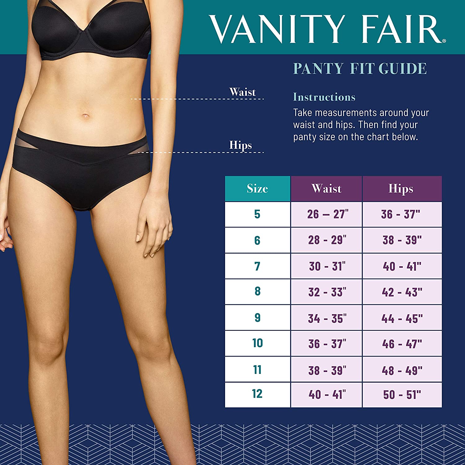 Vanity Fair Lingerie Women's Illumination Hipster Underwear