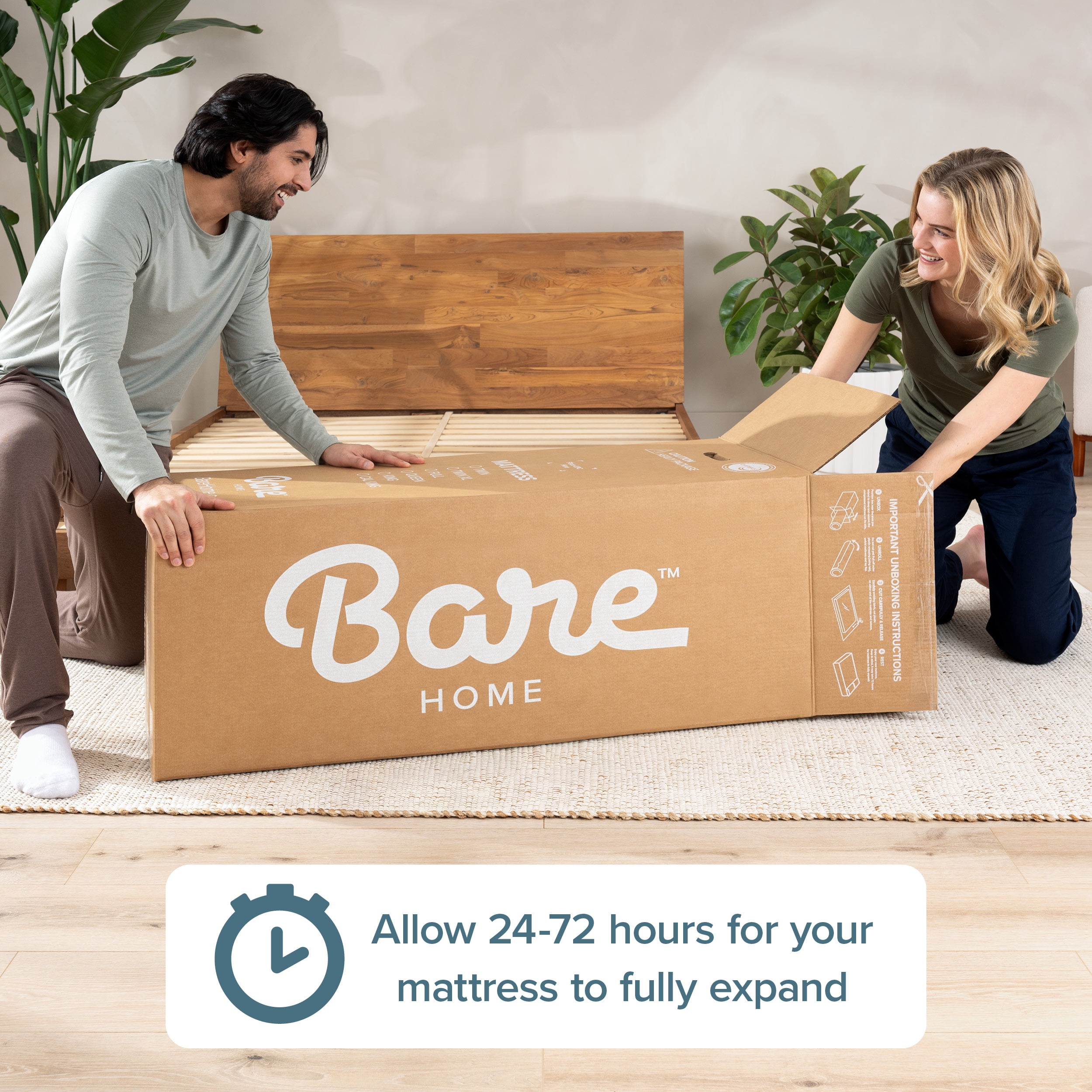 Bare Home Queen Mattress - Medium Firm - Extra Thick Visco Elastic Memory Foam - CertiPUR-US Certified - Support & Pressure Relief - Minimal Motion Transfer - 100 Night Trial