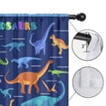 thumbnail image 4 of Blackout Kids Curtains,Colorful Dinosaurs Names Chart Pattern Childrens Insulated Curtains Set Of 2,Bedroom Essentials,Toddler Room Decor 52"x63", 4 of 5