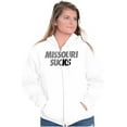 thumbnail image 4 of Kansas Rivalry Funny Missouri Sucks Unisex Plus Size Zip Hoodie Brisco Brands 2X, 4 of 6