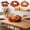 Orange A, variant on Fall Maple Leaf Candle Ring Wreath, 3 Optional Styles, Artificial Pumpkin/Pinecone/Berry Decor, Table Centerpiece for Thanksgiving & Autumn Holiday