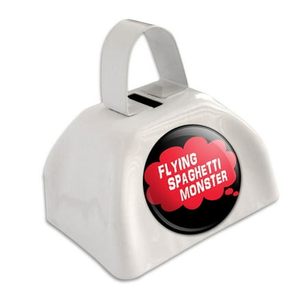 Dreaming of Flying Spaghetti Monster White Cowbell Cow Bell