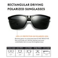 thumbnail image 2 of Rocf Rossini Polarized Sunglasses for Men Vintage Shades Black, 2 of 7