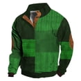 thumbnail image 1 of Men's 3D Print Autumn/winter Color Block Buckle Sweatshirt, 1 of 2