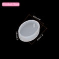 thumbnail image 2 of Uxcell 20 Pcs Moldes Ovalados de Resina de Silicona para Colgantes de Llaveros, Blanco, 2 of 6