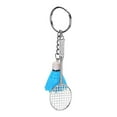 thumbnail image 1 of P-957 Blue Badminton Keychain Model Simulation Design Portable For Phone Trinket Bag Sports Accessories #27Ijg, 1 of 6