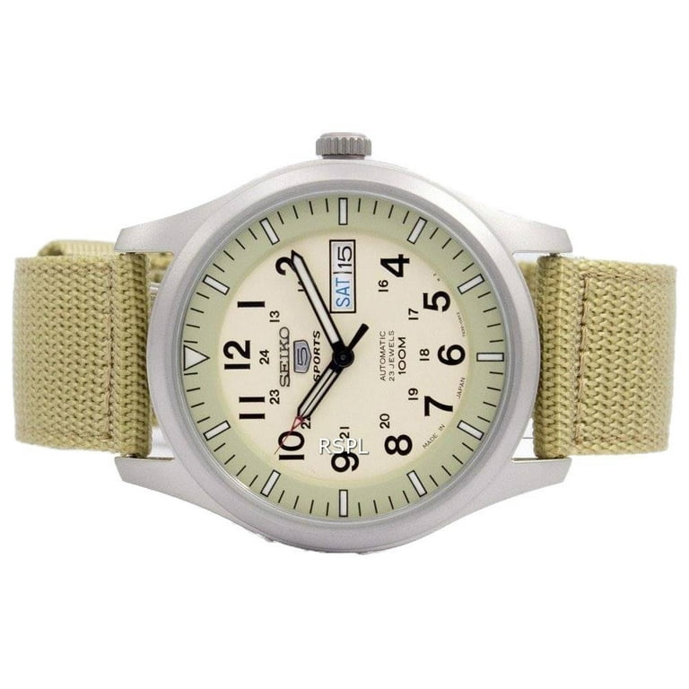 Seiko Men s 5 Beige Dial Automatic Watch SNZG07J1