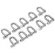 thumbnail image 3 of Grillete de ancla en D grillete de ancla de 10 piezas de servicio pesado Grillete de ancla de pasador de tornillo de acero inoxidable 304 para varios barcos para aplicaciones ANGGREK Otros, 3 of 8