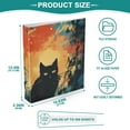 thumbnail image 5 of Cats Fire Ruins 3 Ring Binders 1.5 inch Hardcover File Folders with Interior Pockets A4 Size Organizer for School Office Hospital, 5 of 8