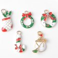 thumbnail image 3 of 10 piezas surtidas de aleación de cristal esmaltado Navidad de Navidad colgante accesorios de fabricación para joyería DIY Gloria  Colgante de joyería de moda, 3 of 9