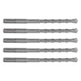 thumbnail image 4 of 5 Pcs Rotary Hammer Drill Bit 160mm Length 2 Flute Self Centering Carbide Tip Impact Drill Bits for Brick Stone Concrete 10mm/0.39in, 4 of 5