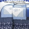 thumbnail image 5 of Cozy Line Freesia Patchwork 3-piece Reversible Cotton Quilt Bedding Set Queen, 5 of 5