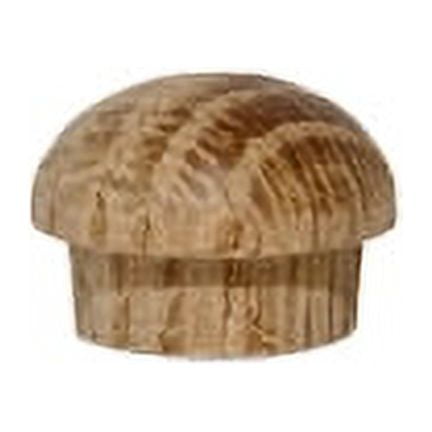 20 Pcs 1/2" Oak Button Plugs Mushroom button plugs are perfect for adding a more decorative look when covering a screw hole.