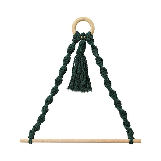 Dvkptbk Towel Rack Cotton Rope Hand Woven Towel Rack Towel Rack Wall Hanging Living Room Bedroom Home & Garden