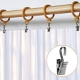 thumbnail image 1 of FONDOTIN 20Pcs Metal Curtain Alligator Clips Silver Curtain Hook Clips for Drapery and Art Projects, 1 of 5