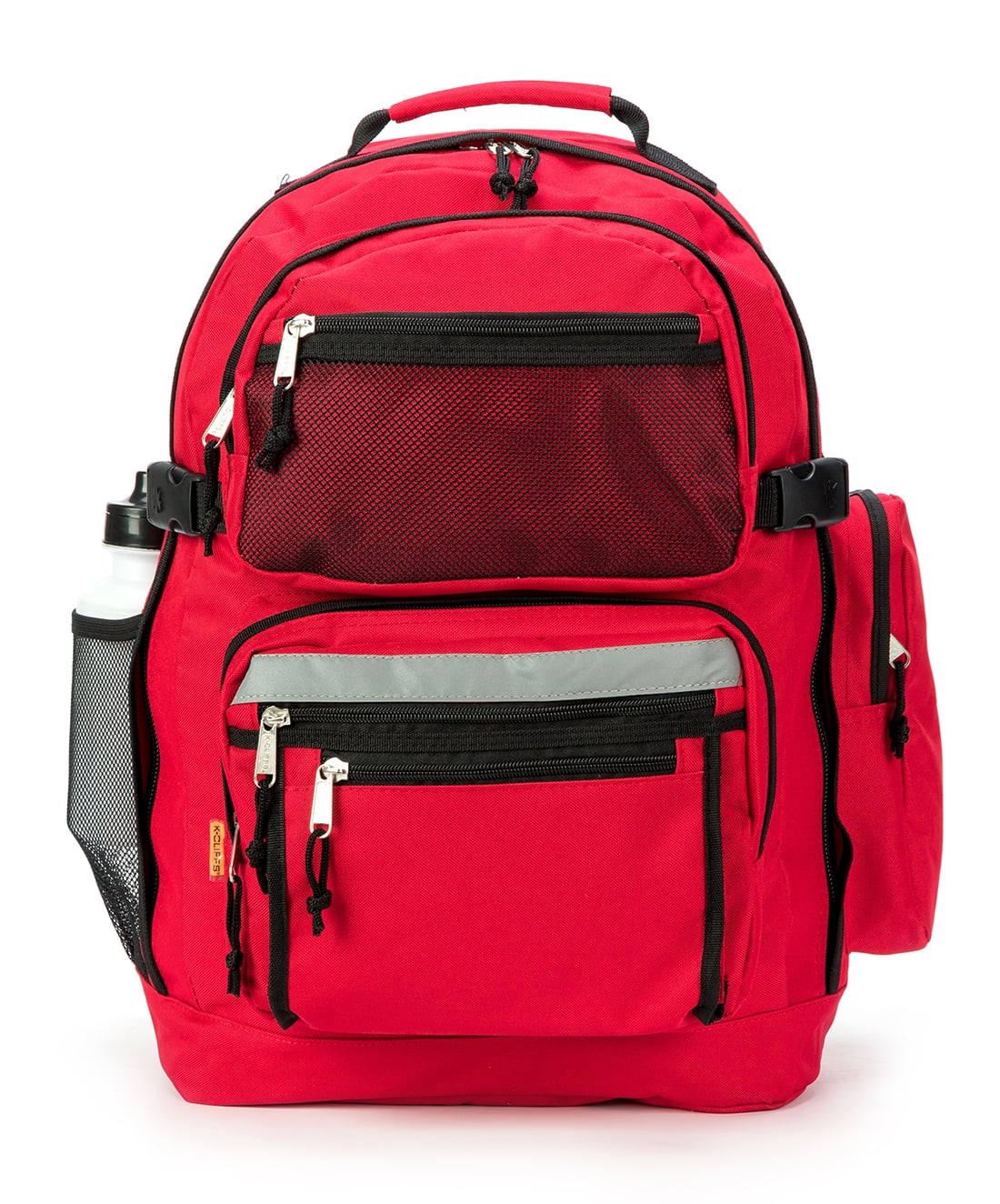 Large Backpack School Bag Book Bag with Free water bottle 19 Inches Red 19 x 13 x 8 - www.bagsaleusa.com