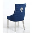 thumbnail image 3 of Cosmos Furniture Leo Flair Tufted Back Upholstered Chair, Set of 2 Blue, 3 of 5
