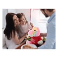 thumbnail image 6 of DolliBu I LOVE YOU Rainbow Sitting Alligator Plush- Cute Stuffed Animal with Red Shirt For  Special Occasions Like Valentine, Anniversary, Romantic Date, Boyfriend, or Girlfriend Gift - 9 inches, 6 of 6