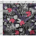 thumbnail image 2 of Soimoi Animals Print, Silk Fabric, Decor Sewing Fabric by The Yard 42 Inch Wide,Decorative Fabric for Shirts Suits Ties, Black, 2 of 5
