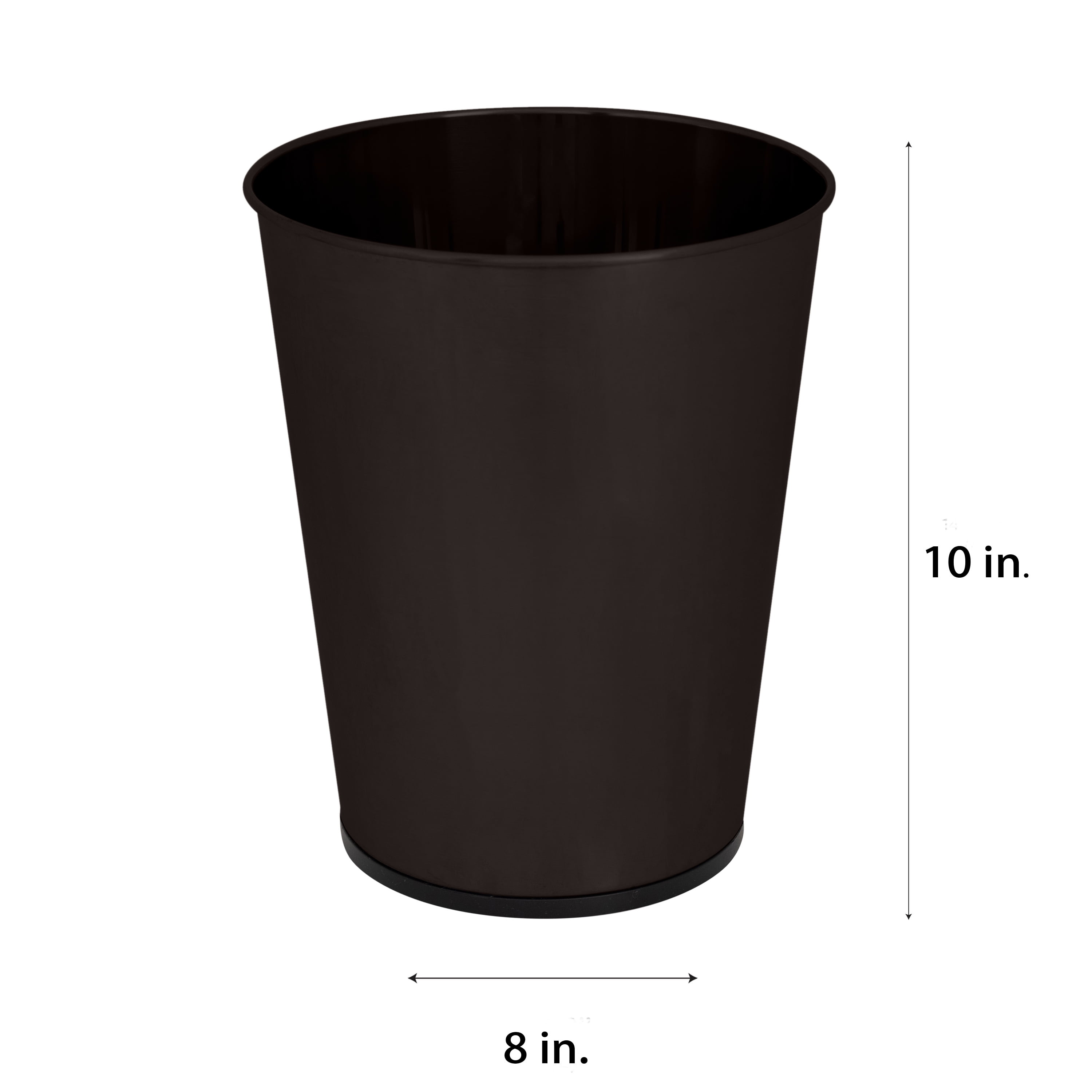 Bath Bliss 2 Pack Iron Bathroom Trash Can in Bronze