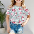 thumbnail image 2 of Gerichy Girls Graphic Print T-Shirt Valentines Day Cute Printed Short Sleeve Tshirt Top Printed Top Crewneck Summer Tops, 2 of 5