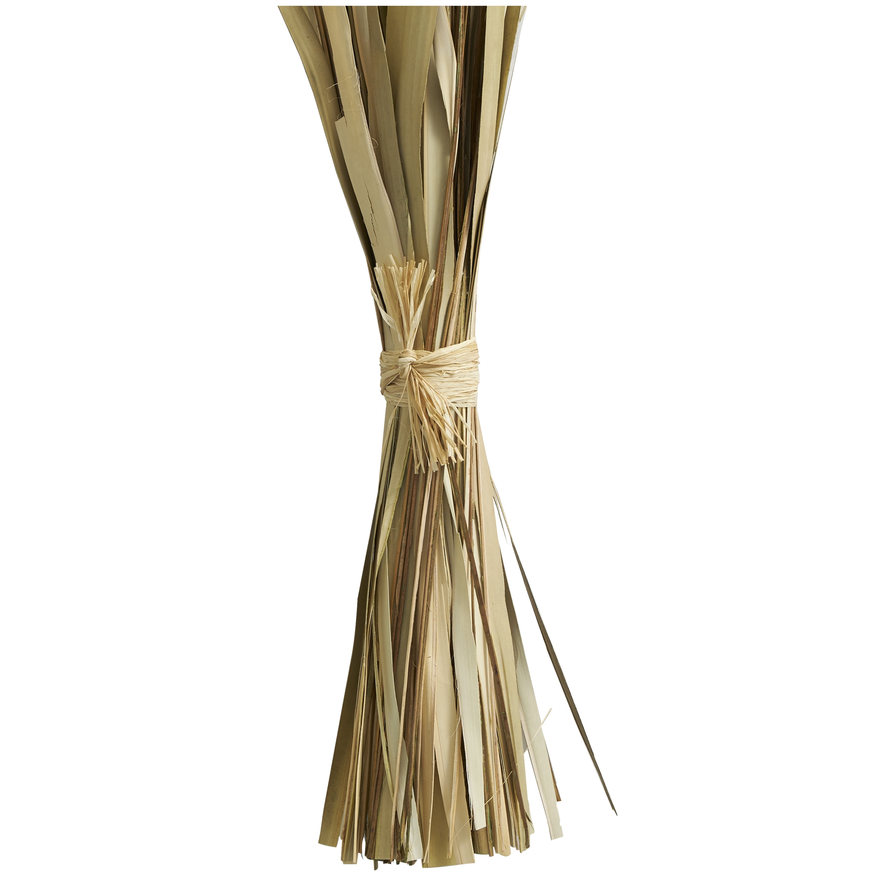 40" Handmade Tall Bouquet Dried Plant Natural Foliage Grass Bouquet with Fan Like Palm Leaves, by DecMode