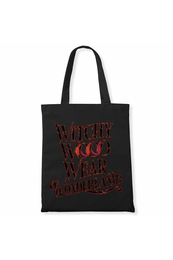 Witchy Woo Woo Wear Wonderland Scary Movie Fan Scream Zombie Hand Halloween Canvas Bag 1Pc