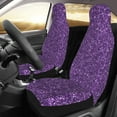 thumbnail image 3 of Haiem Purple Glitter Printed Car Seat Covers Set of 2, Universal Fit Car Seat Covers,Protective Seat Covers,Comfortable Car Seat Covers, Easy Installation Seat Covers, 3 of 9