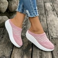 thumbnail image 4 of Hoshose New Summer Women Mesh Slippers Comfort Soft Cushion Beach Walking Slip on Platform Slippers Breathable Arch Support, 4 of 8