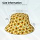 thumbnail image 3 of Fotbe Sunflowers Sombrero Tipo Pescador con Estampado – Sombrero de Sol de Algodón de Moda para Playa, Golf, Pesca, 3 of 6