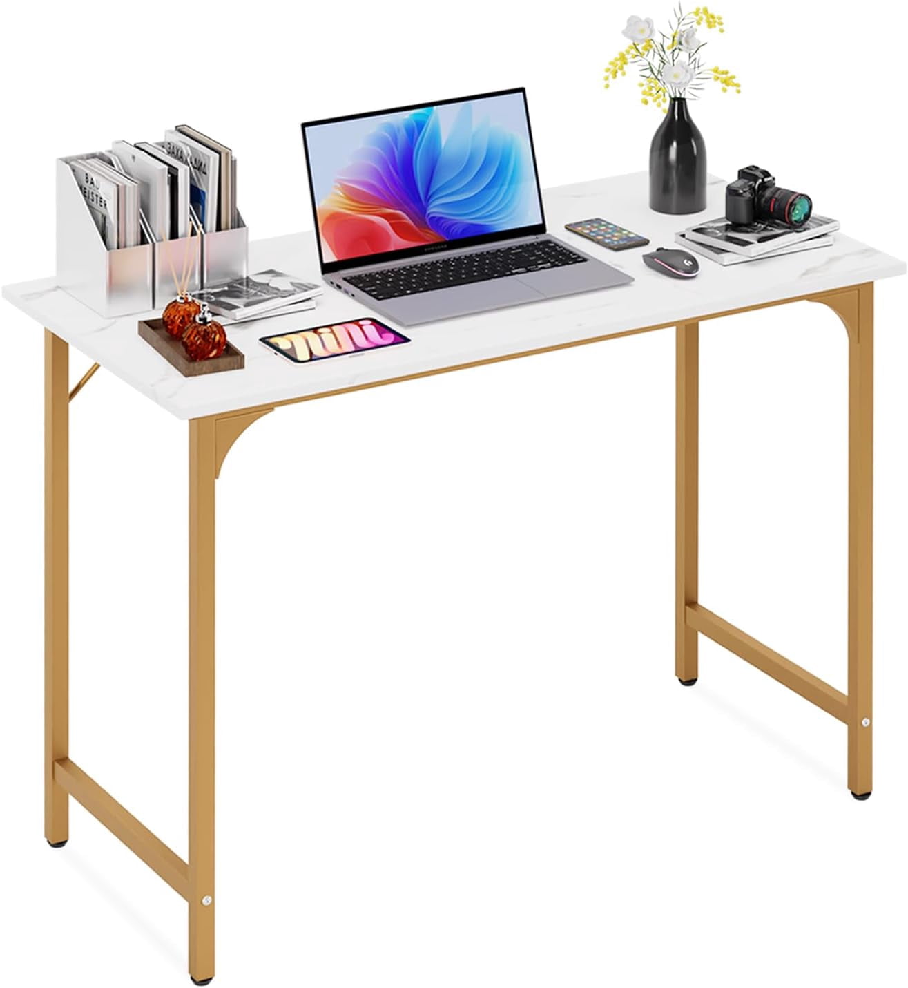 DYH Computer Desk 47 In, Home Office Writing Desk, Modern - View #10