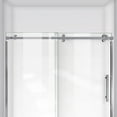 thumbnail image 3 of DreamLine Enigma Sky 44-48 in. W x 76 in. H Frameless Sliding Shower Door in Brushed Stainless Steel, 3 of 5