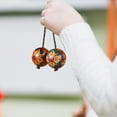 thumbnail image 3 of Wood Aslatua Shaker Rhythmic Ball Percussion Shaker African Shaker Hand Shaking Ball, 3 of 4