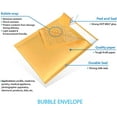 thumbnail image 3 of 20 #0 6x10 Kraft Paper Bubble Padded Envelopes Mailers Shipping Case 6"x10", 3 of 5