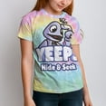 thumbnail image 2 of Yeeps Hide And Seek T-Shirt for Boys And Girls, Funny Kids Short Sleeve Shirts, 3D Print Novelty Graphic Tee Shirt, Comfortable Breathable Fabric, 2 of 10