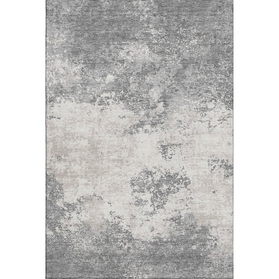Addison Rugs Mayfield Premium Machine Washable Transitional Modern Gray Rectangle Rug, 8' x 10'