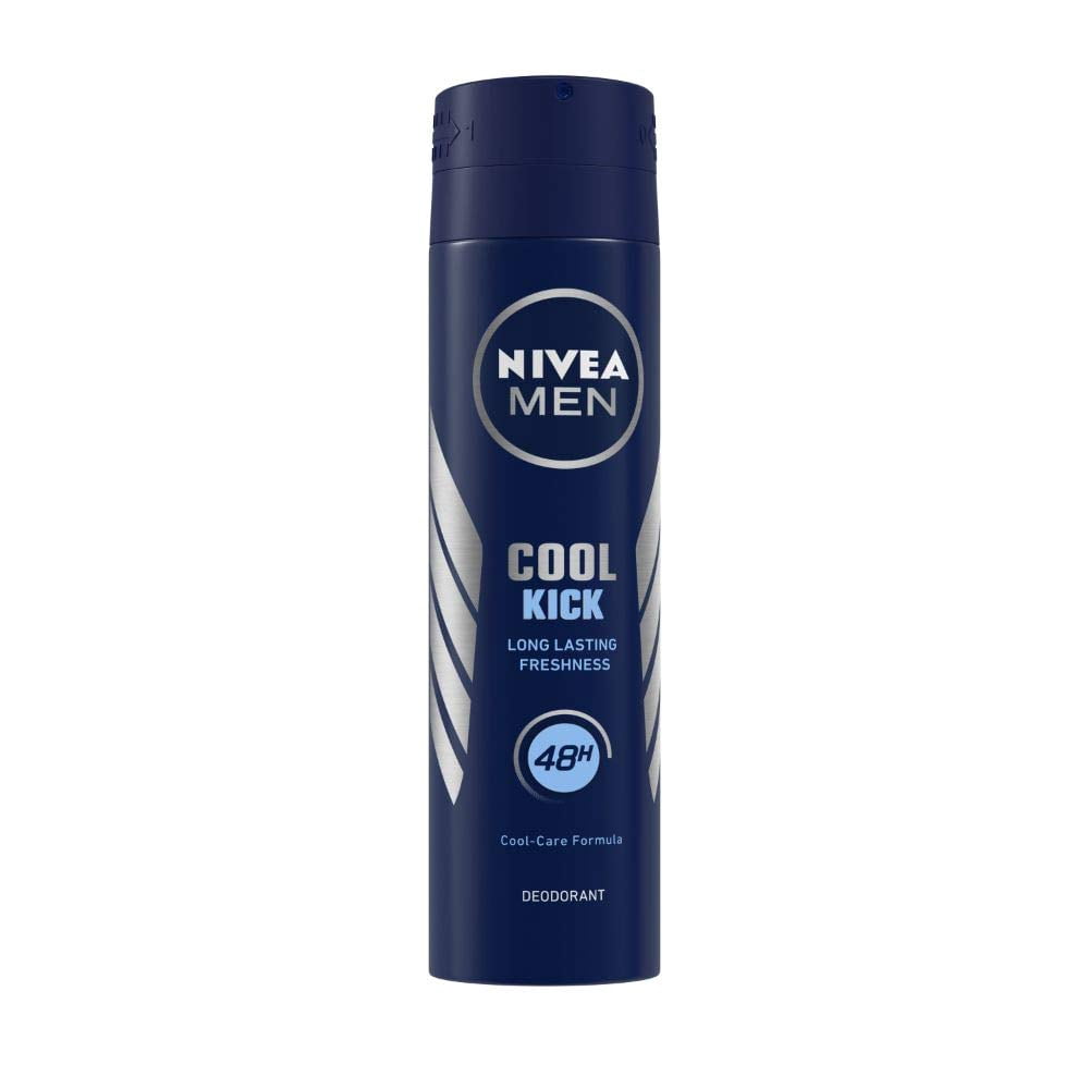 Nivea Cool Kick 48 Hour Deodorant for Men, 150ml - Walmart.com