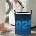 thumbnail image 5 of Fotbe Happy New Year 2025 A Pattern Laundry Basket with Handles, Waterproof Large Laundry Hamper, Wash Bag for Corner Dorm, Rolling Laundry Basket with Handles-, 5 of 6