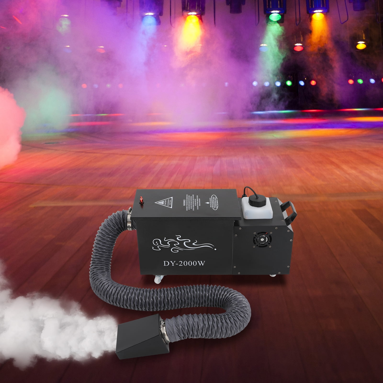 TFCFL 2000W Low Lying Fog Machine Water Based Ground Fog Machine Fog Machine with Tube Coverage 10763.91ft²