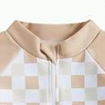 thumbnail image 4 of UAYOTSE 70 110 Kids Cap + Short Sleeve Check Stylish and Cute Kids Swimsuit,Sizes 3-6 Months, 4 of 7