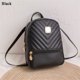thumbnail image 1 of Mochila con rejillas de diamantes únicos para mujer, bolsos escolares de cuero PU, bolsos de hombro pequeños, mochila informal de moda, 5 colores para elegir Fivean unisex, 1 of 2