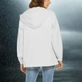 thumbnail image 6 of ShomPort Lightweight Jacket for Womens Casual Waterproof Zip up Drawstring Sports Trendy Coats with Pockets, 6 of 7