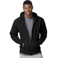 thumbnail image 1 of Hanes ComfortBlend EcoSmart Men`s Full Zip Hoodie, XL, Black, 1 of 5