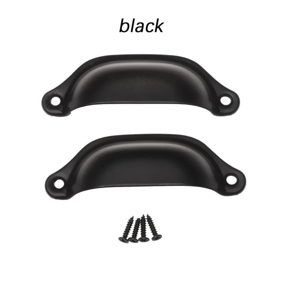 2PCS Antique Brass Shell Pull Handles Retro Iron Wardrobe Door 98MM Furniture Hardware Fittings Kitchen Drawer Knobs Cabinet