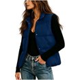 thumbnail image 2 of TARIENDY Womens Short Puffer Vest Lightweight Zip Up Stand Collar Vests Winter Jacket with Side Pockets Sleeveless Warm Quilted Outerwear Navy XXL, 2 of 8