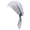 Gray, variant on Women Ladies Elastic Crystal Turban Hats Solid Long Tail Hair Head Wrap Cap