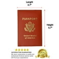 thumbnail image 6 of Genuine Leather Passport Cover Holder Case for Travel Best Gift BUY 1 GET 1 FREE, 6 of 26